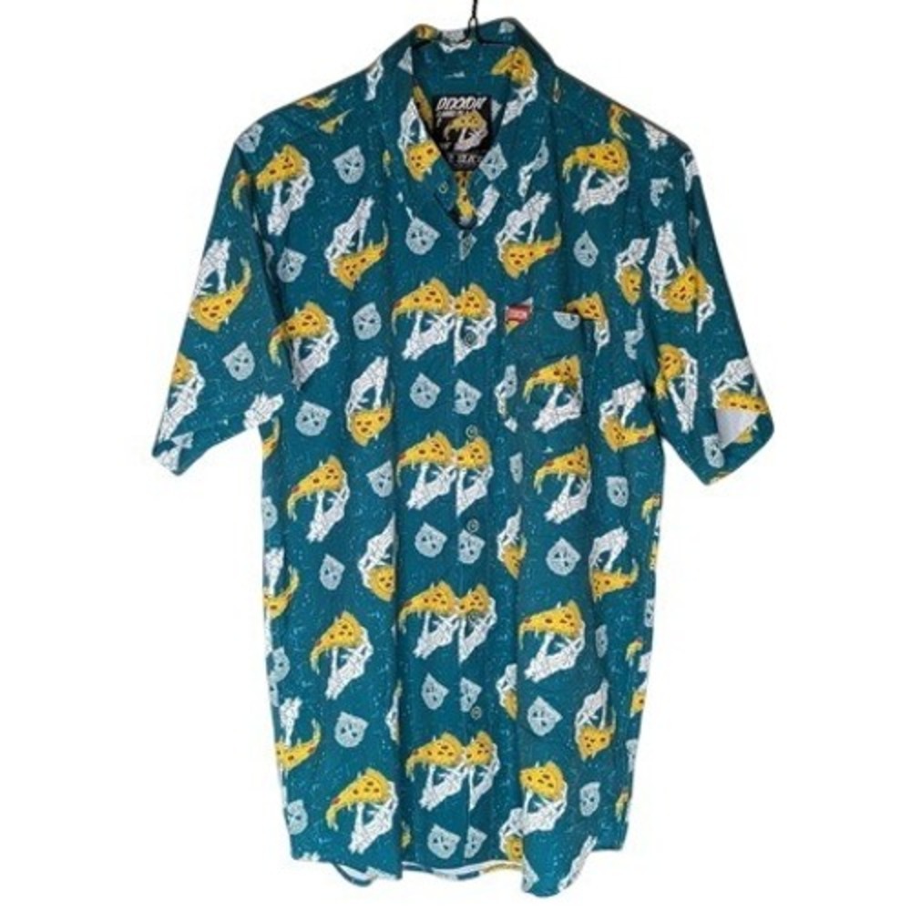 Dixxon small The Slice Short Sleeve Party Shirt button down